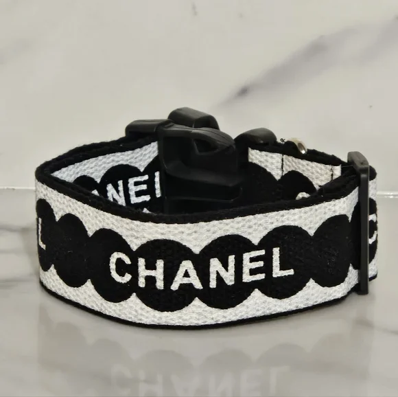NIP - Black and White Dog Collar (Sz. L/XL) - Picture 1 of 3